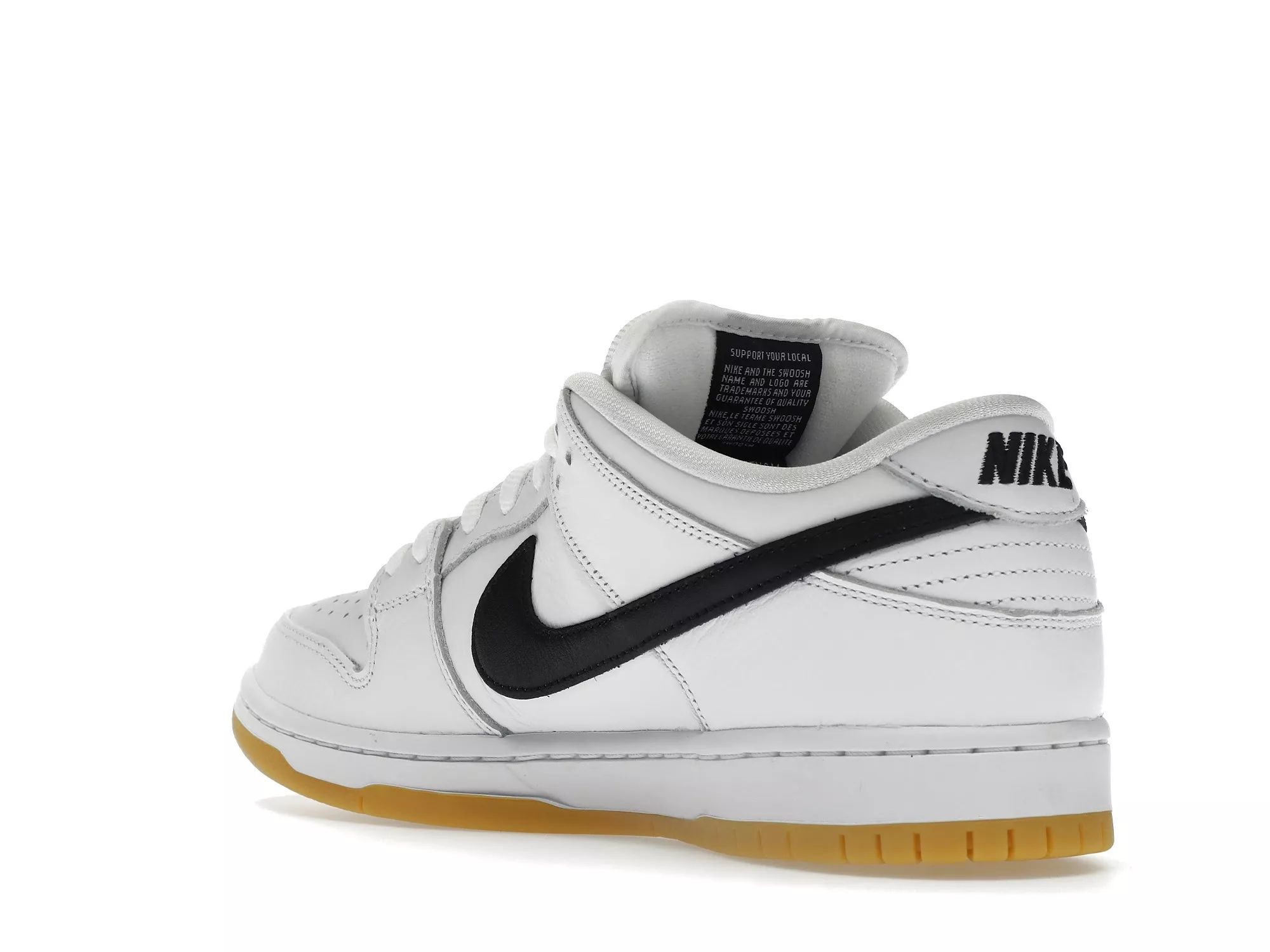 Фото № 4 с приближением к товару «‎Nike SB Dunk Low Pro White Gum»