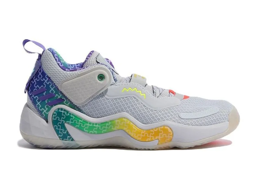 Фото № 1 с приближением к товару «‎adidas D.O.N. Issue #3 Grey Rainbow»
