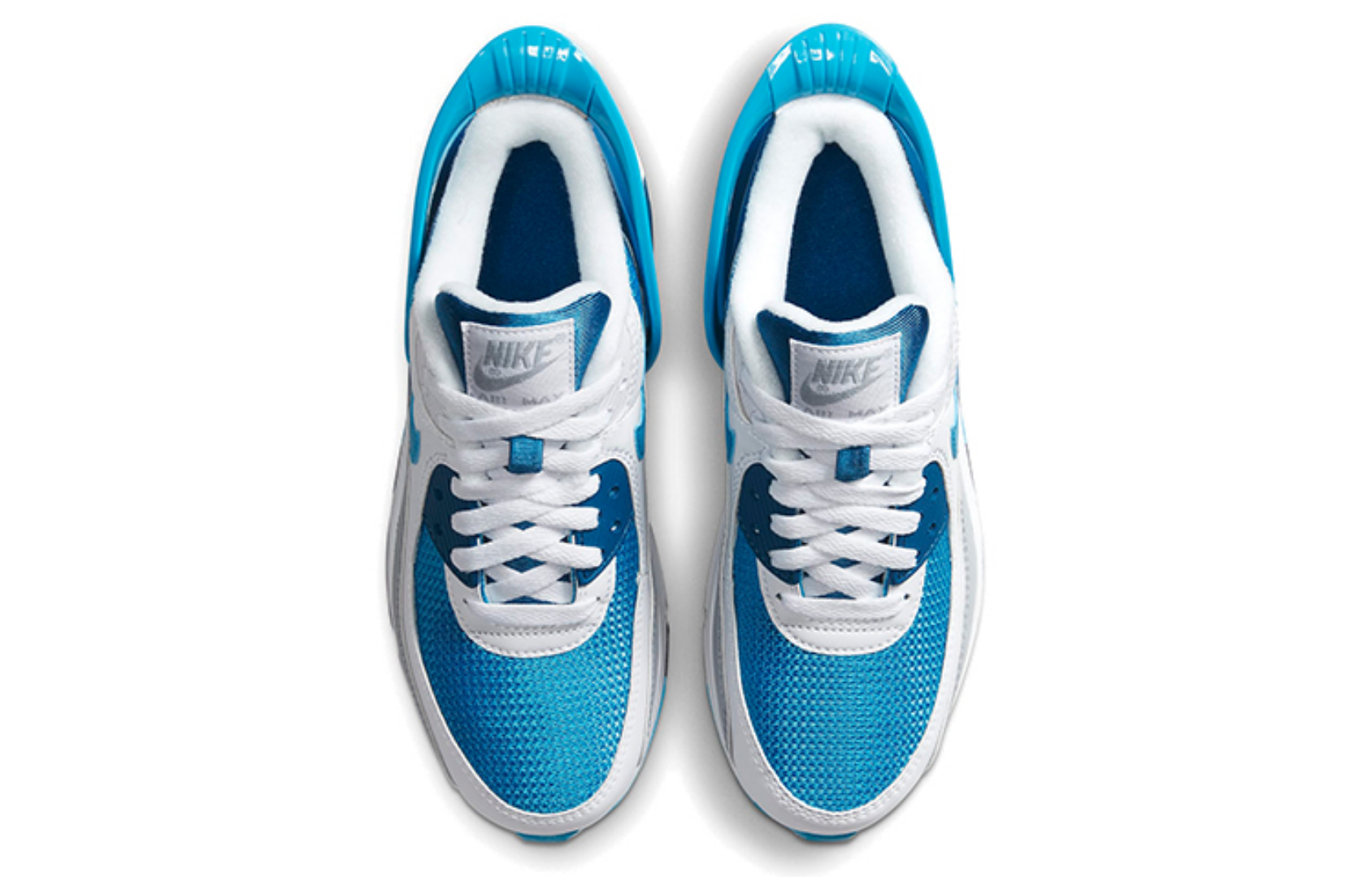 Фото № 4 с приближением к товару «‎Nike Air Max 90 FlyEase (GS) GreyBlue»