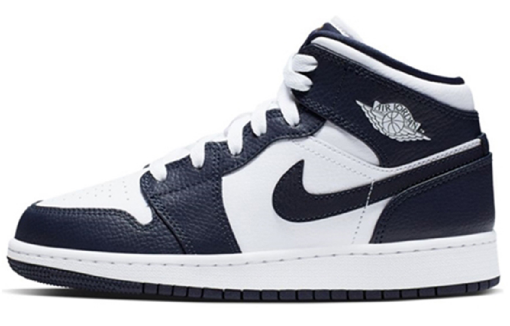 Фото № 1 с приближением к товару «‎Air Jordan 1 Mid GS 'Obsidian'»