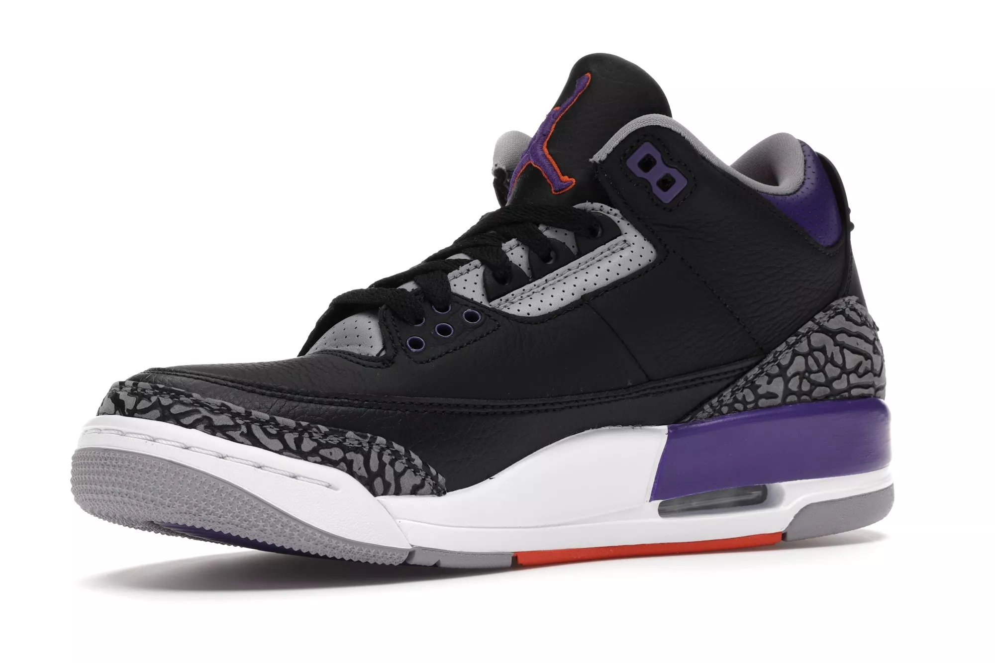 Фото № 6 с приближением к товару «‎Jordan 3 Retro Black Court Purple»