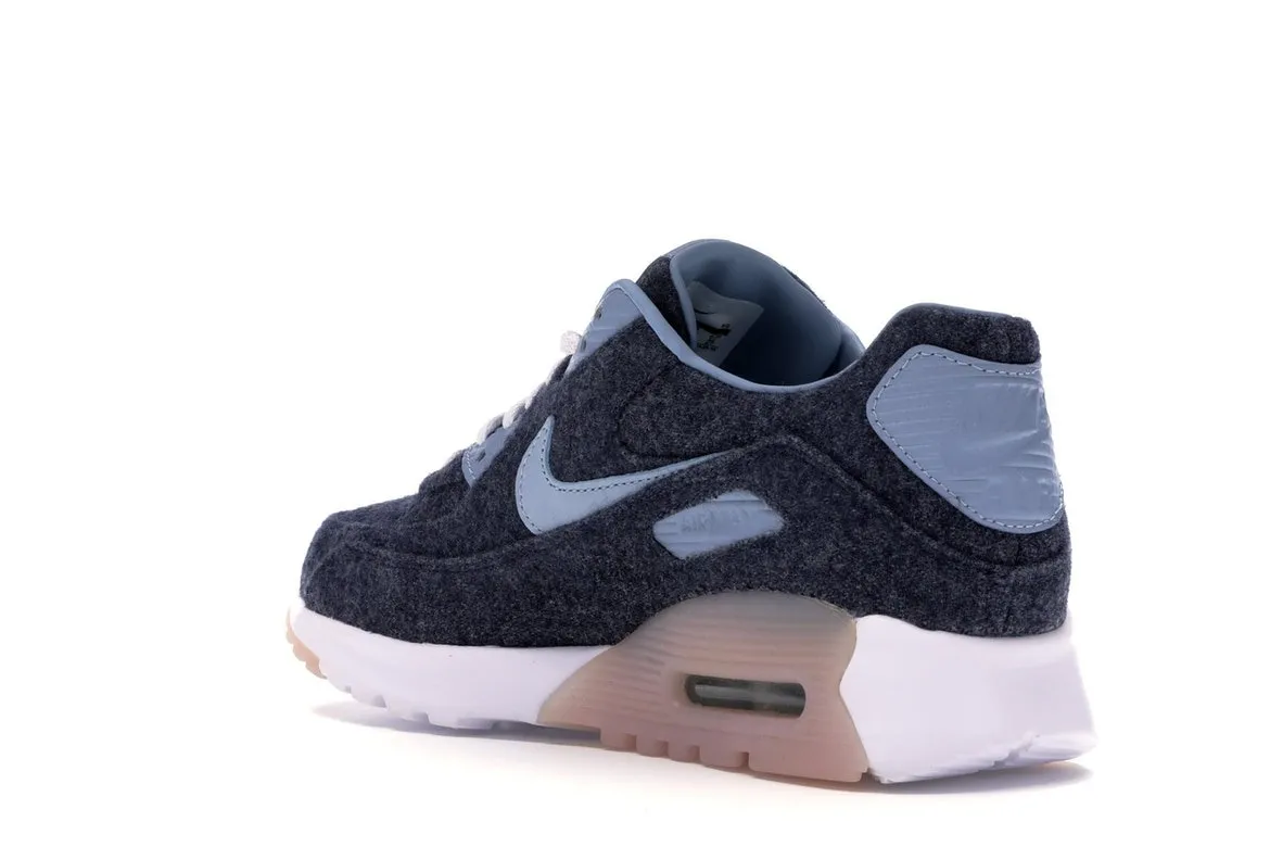 Фото № 6 с приближением к товару «‎Nike Air Max 90 Ultra Premium Midnight Navy/Blue Grey-White »