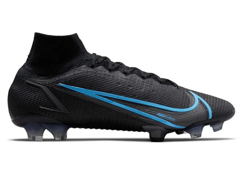 Фото № 1 с приближением к товару «‎Nike Mercurial Superfly 8 Elite FG Black Light Blue»