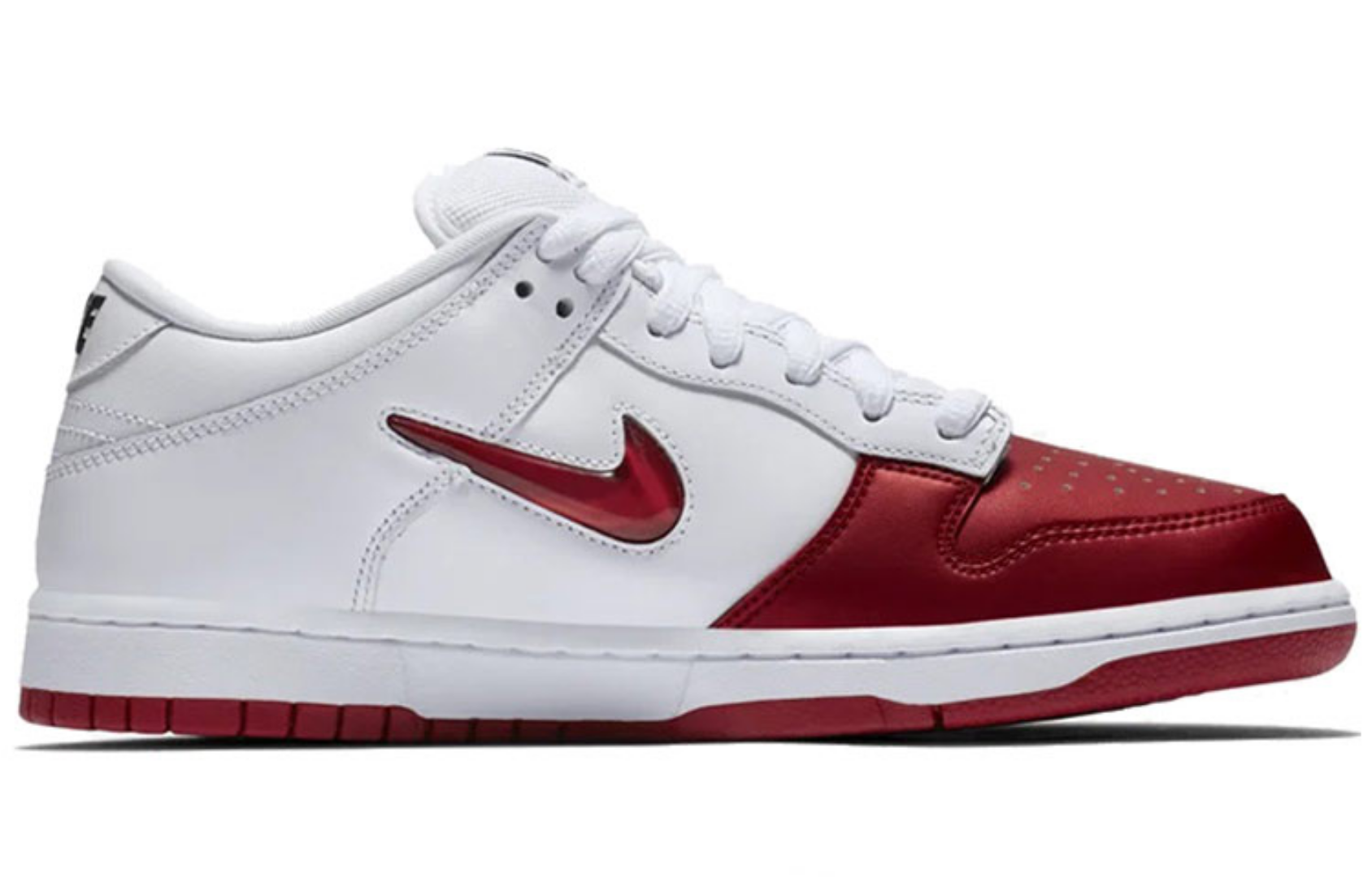 Фото № 2 с приближением к товару «‎Supreme x Nike SB Dunk Low Skate shoes whitered»