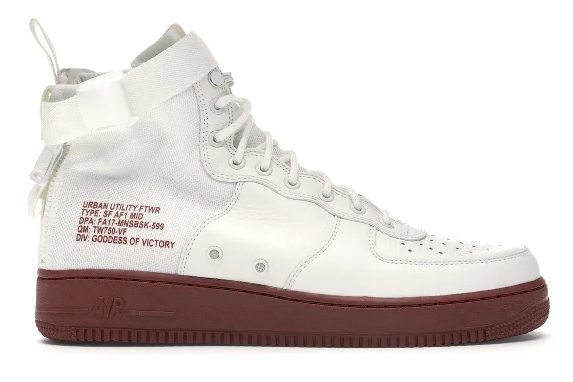 Фото № 1 с приближением к товару «‎Nike SF Air Force 1 Mid Ivory Mars Stone»