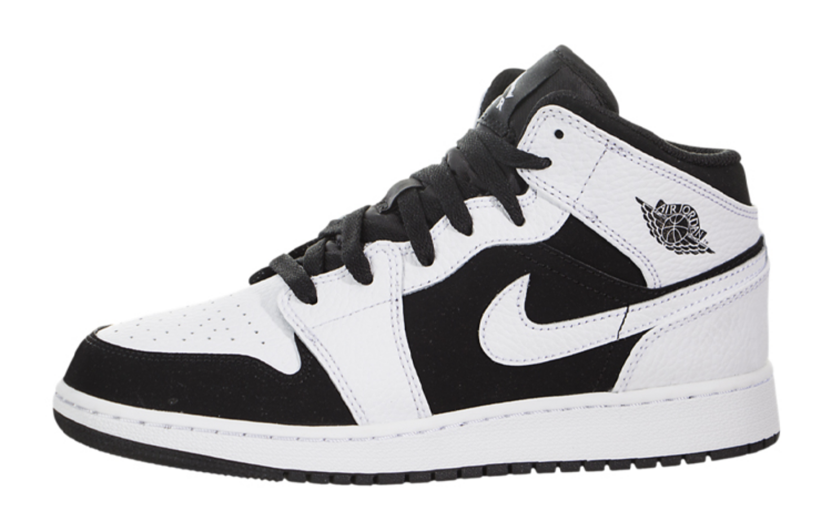 Фото № 1 с приближением к товару «‎Air Jordan 1 Mid White Black (GS)»