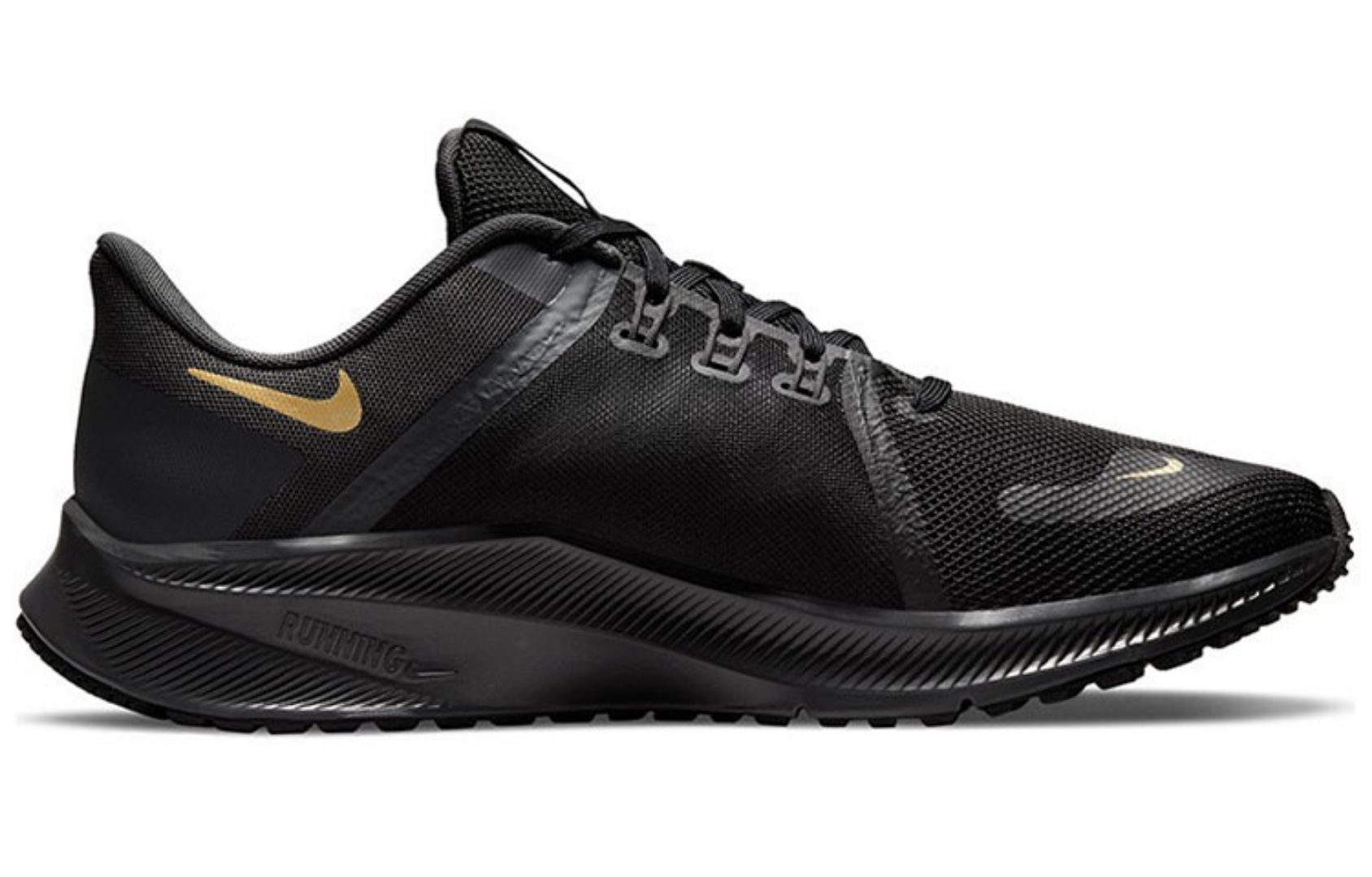Фото № 2 с приближением к товару «‎Nike Quest 4 Low-Top Running Shoes BlackGold»