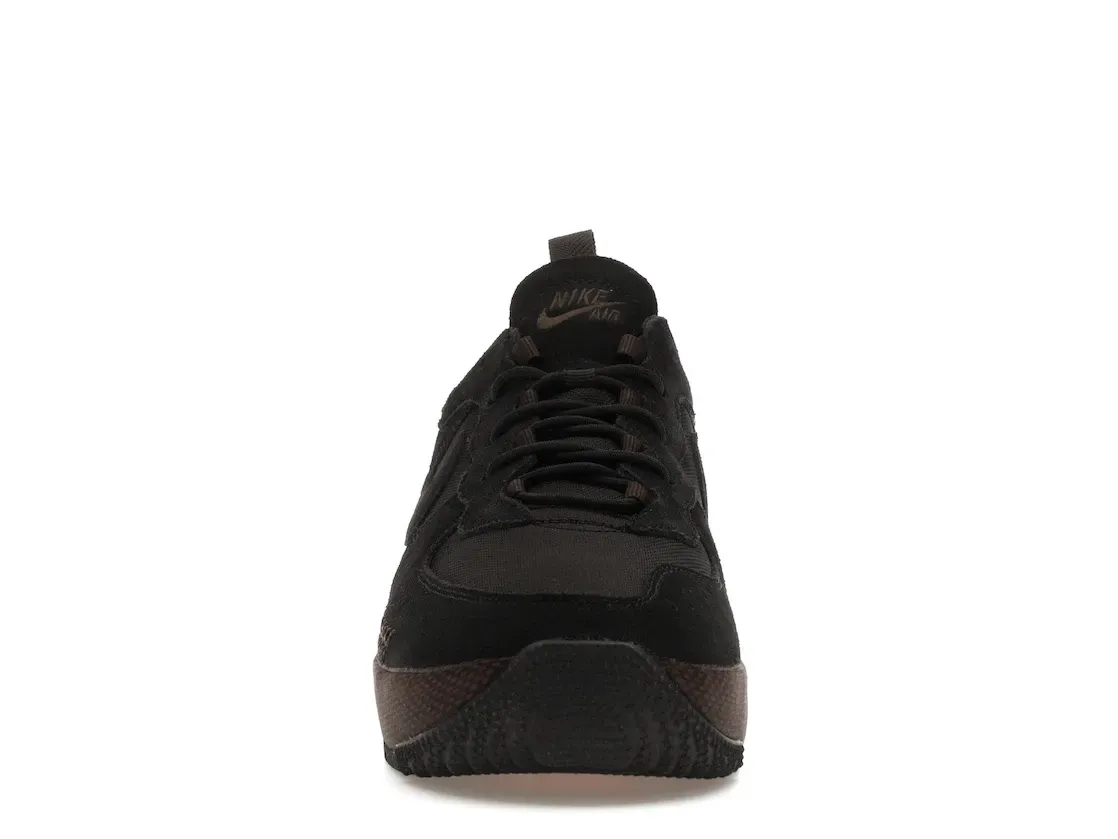 Фото № 2 с приближением к товару «‎Nike Air Force 1 Wild Low Black Velvet Brown »