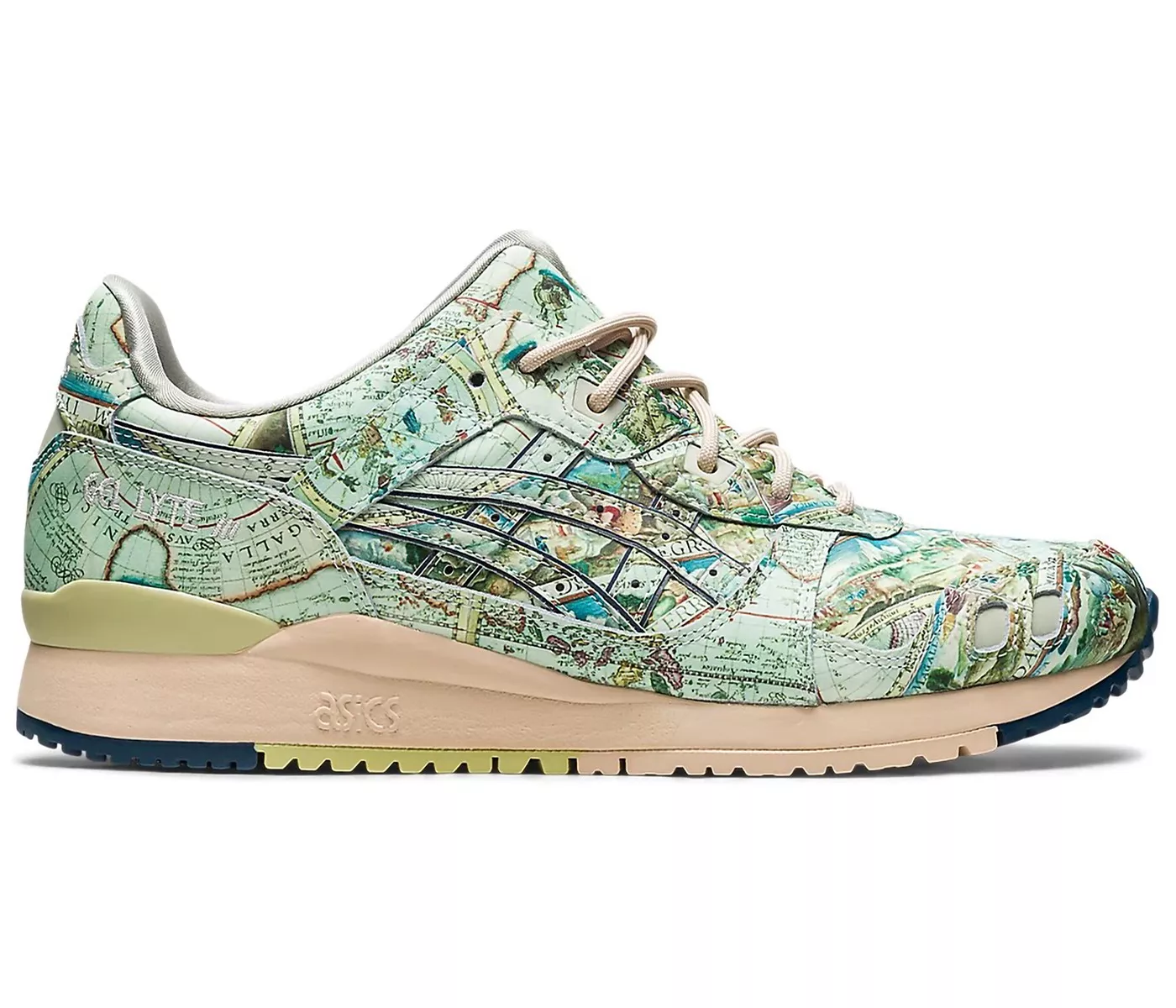 Фото № 1 с приближением к товару «‎ASICS Gel-Lyte III atmos Aged Map»