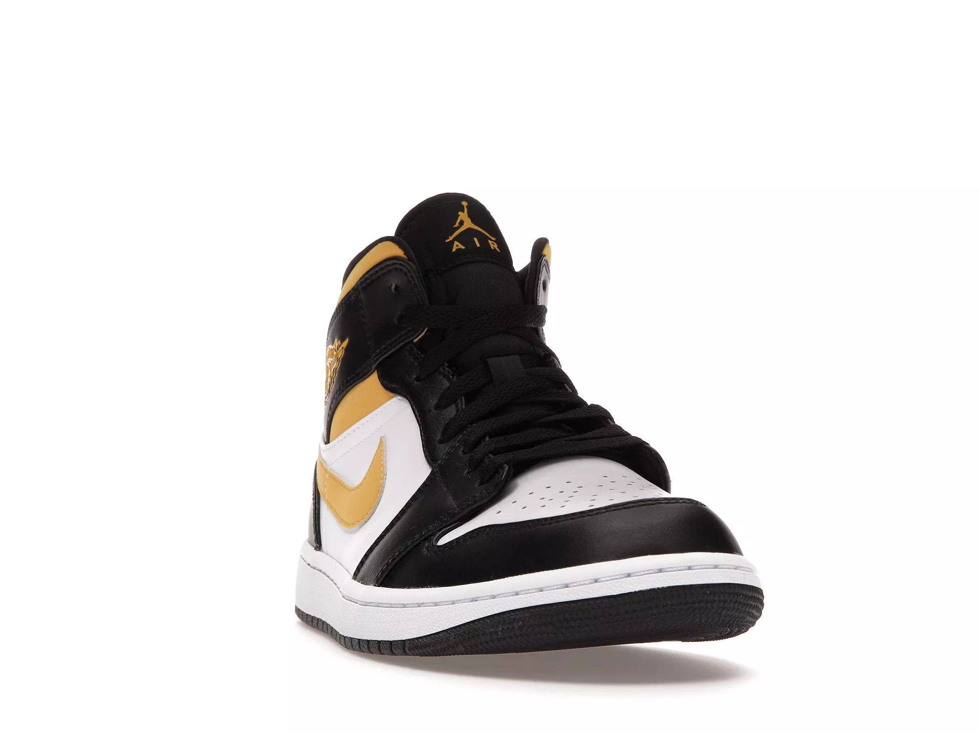 Фото № 4 с приближением к товару «‎Jordan 1 Mid White Pollen Black»