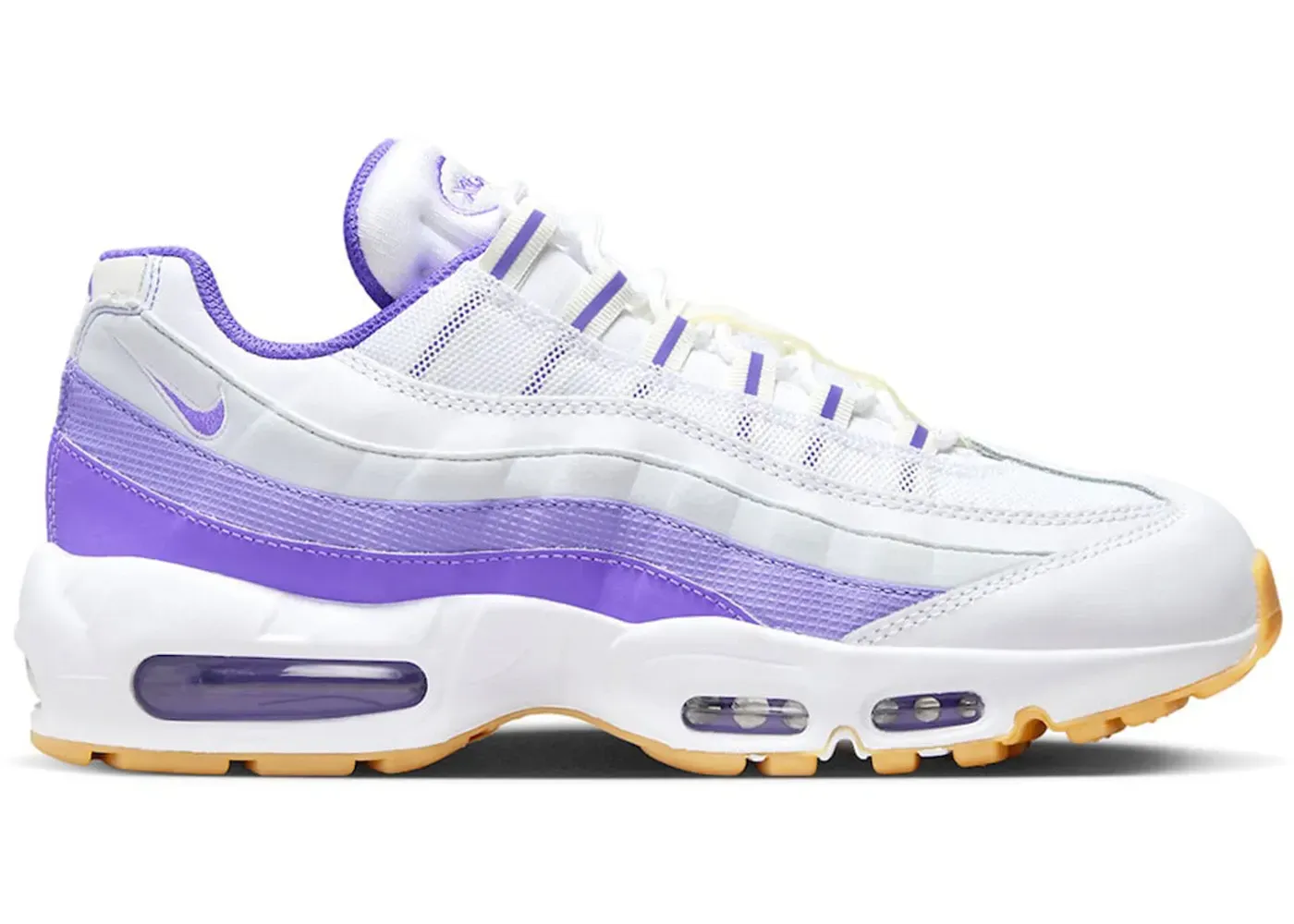 Фото № 1 с приближением к товару «‎Nike Air Max 95 White Space Purple Gum»