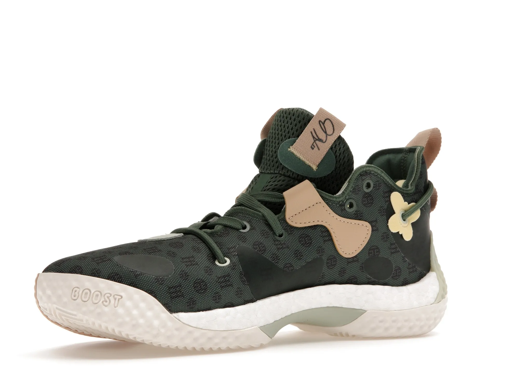 Фото № 3 с приближением к товару «‎adidas Harden Vol. 6 Green Oxide Monogram»