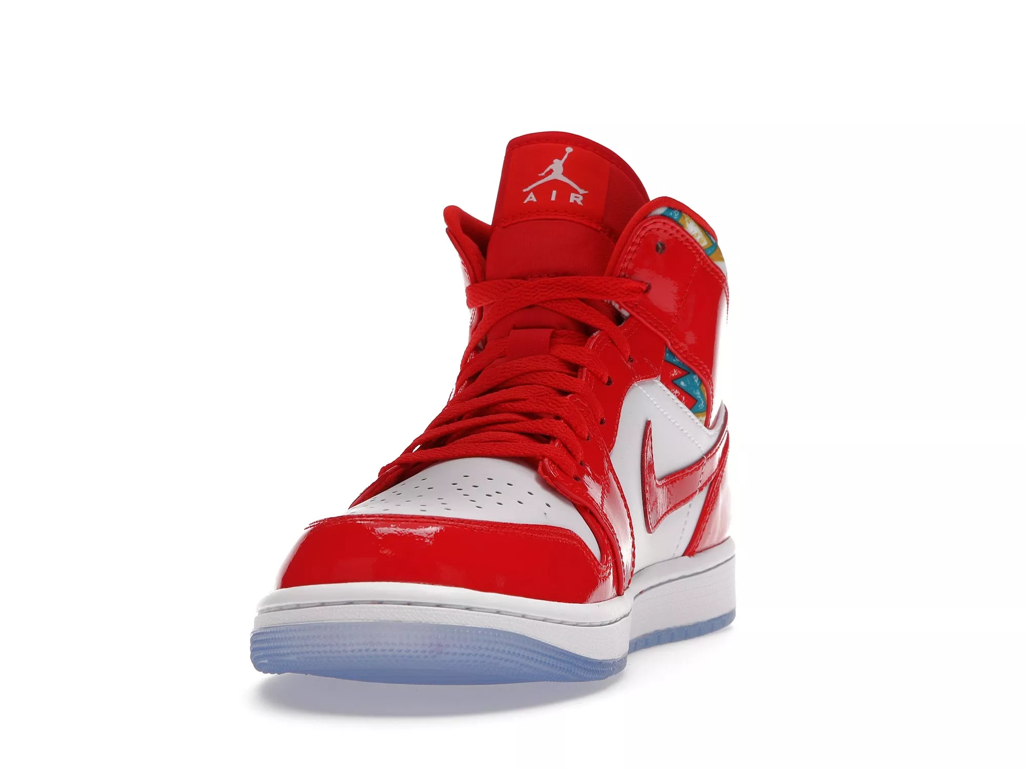 Фото № 3 с приближением к товару «‎Jordan 1 Mid Barcelona Sweater Red Patent»