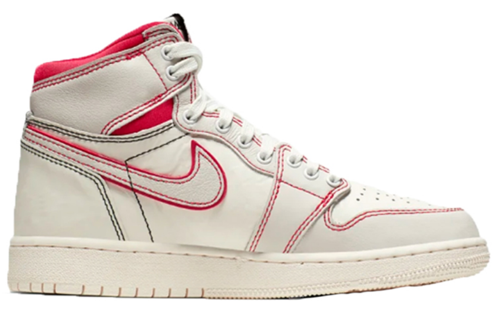 Фото № 2 с приближением к товару «‎Jordan 1 Retro High Phantom Gym Red (GS)»