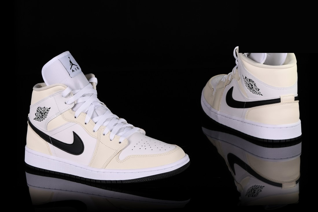 Фото № 4 с приближением к товару «‎Nike WMNS Air Jordan 1 Mid Vintage basketball Coconut Milk»
