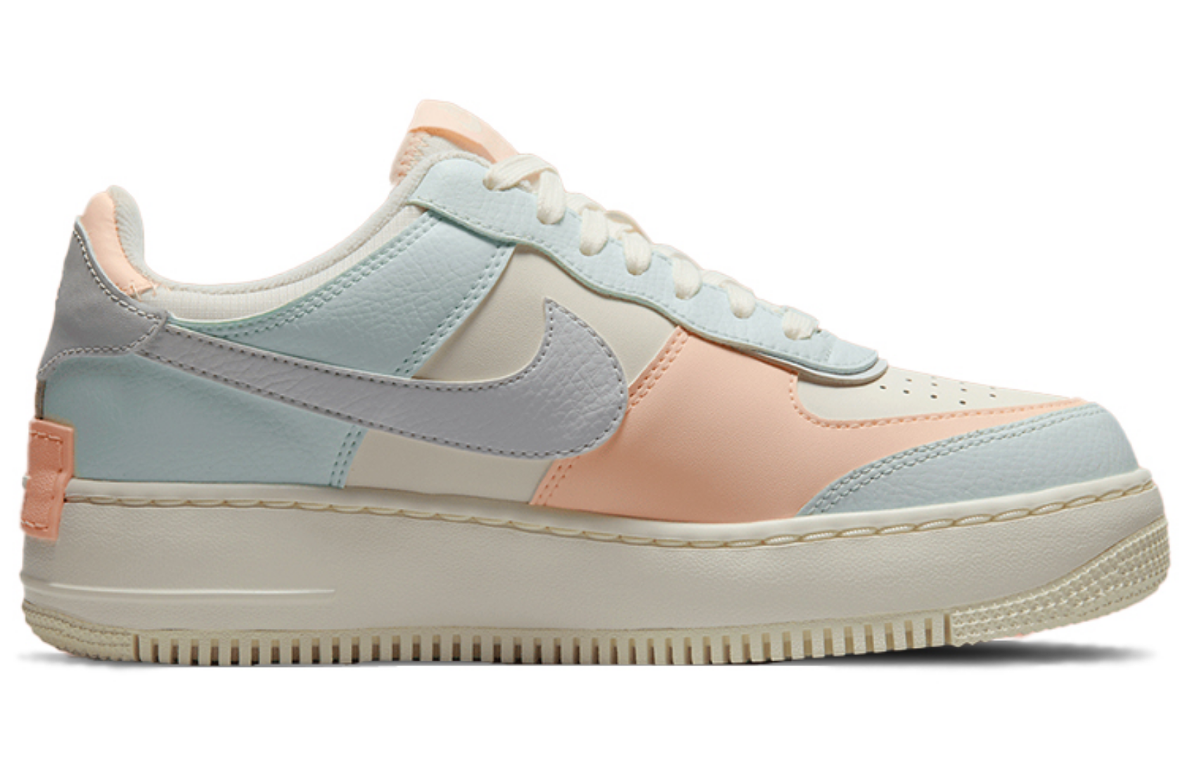 Фото № 2 с приближением к товару «‎Nike Air Force 1 Shadow Macaroon For Women BluePink»