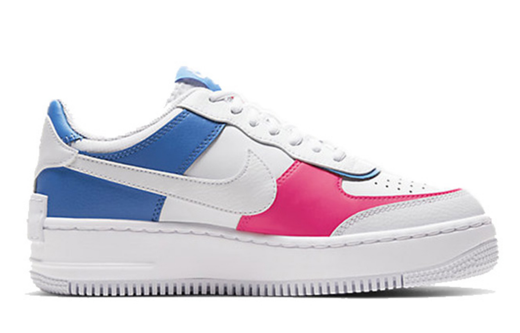 Фото № 2 с приближением к товару «‎Nike Air Force 1 Shadow Skate shoes bluepink»