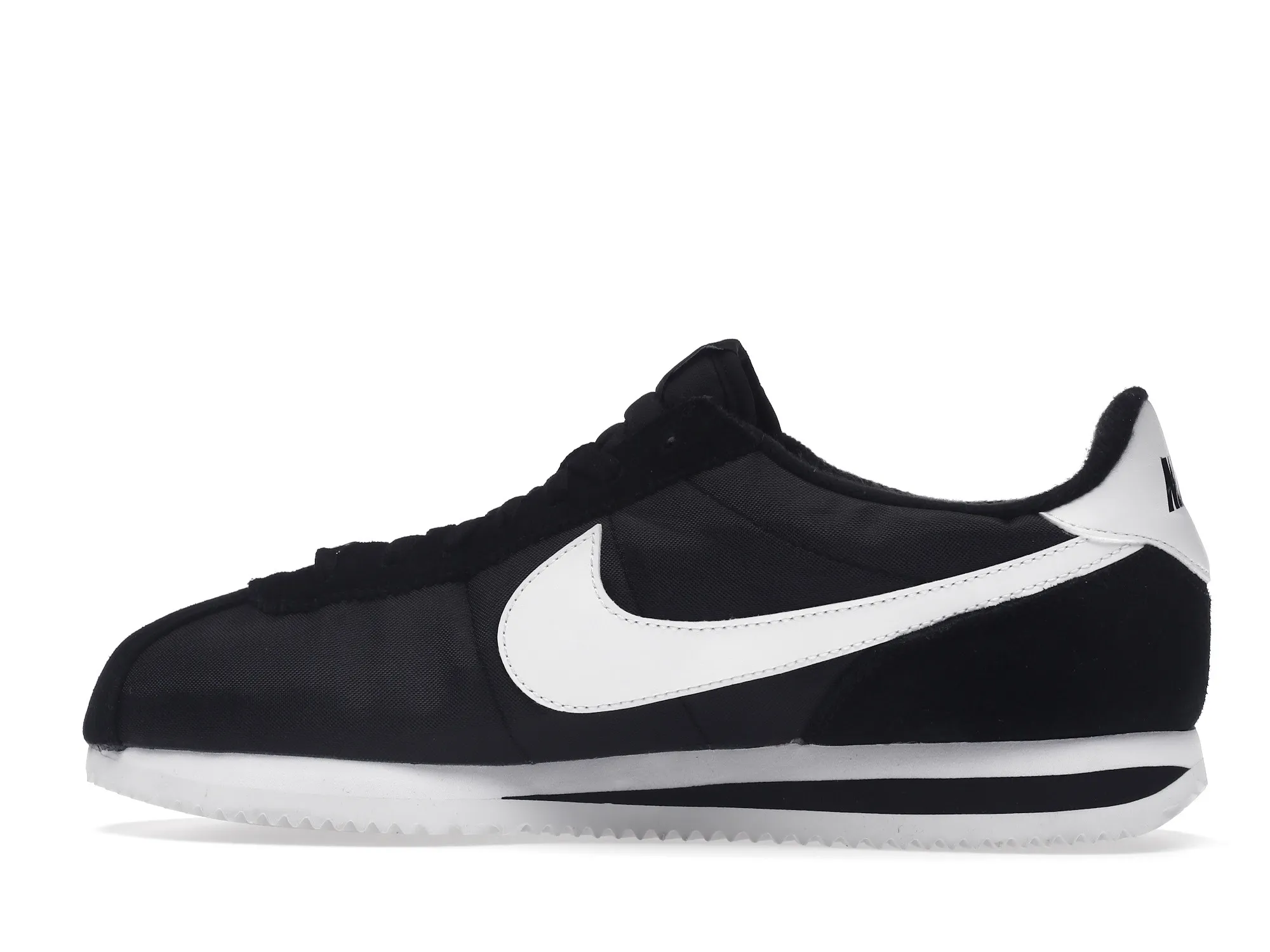 Фото № 5 с приближением к товару «‎Nike Cortez Basic Nylon Black White-Metallic Silver»
