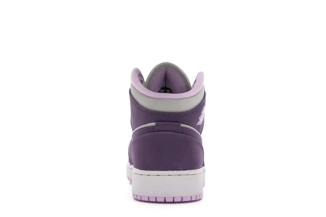 Фото № 4 с приближением к товару «‎Jordan 1 Mid Pro Purple Desert Sand »