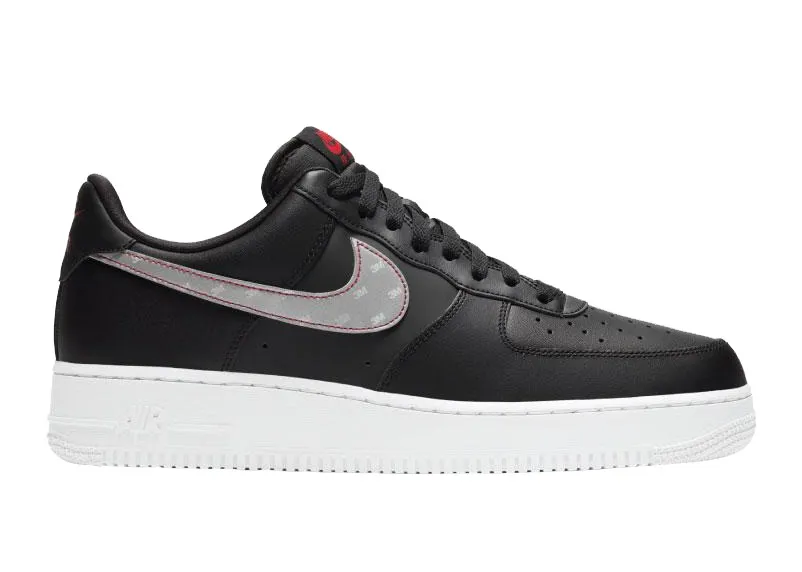 Фото № 1 с приближением к товару «‎Nike Air Force 1 Low 3M Swoosh Black»