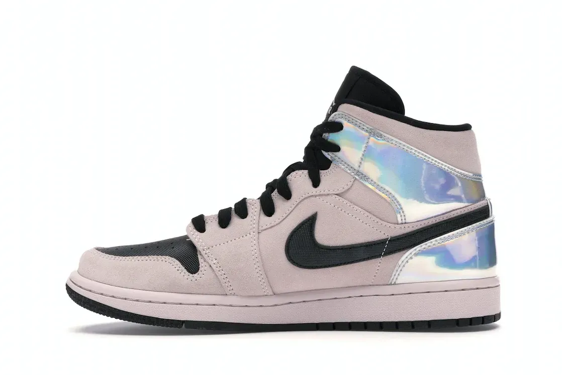 Фото № 3 с приближением к товару «‎Jordan 1 Mid Dirty Powder Iridescent »