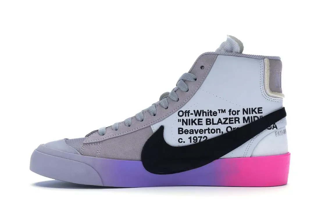 Фото № 3 с приближением к товару «‎Nike Blazer Mid Off-White Wolf Grey Serena Queen»