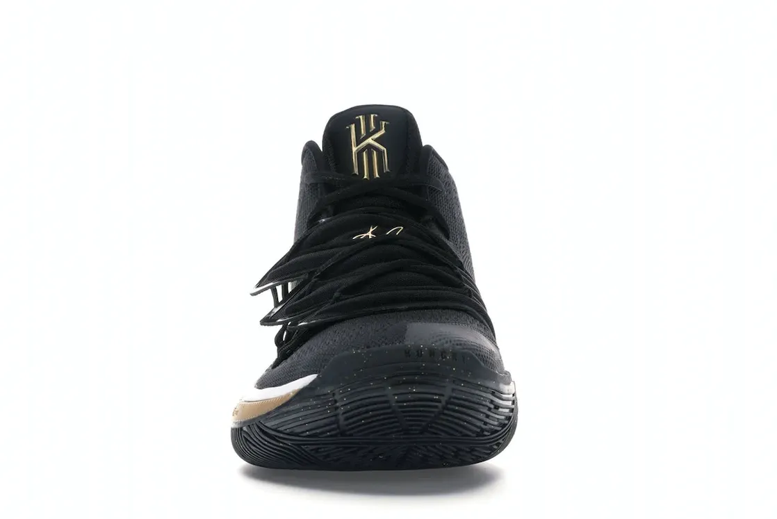 Фото № 2 с приближением к товару «‎Nike Kyrie 5 Black Metallic Gold»