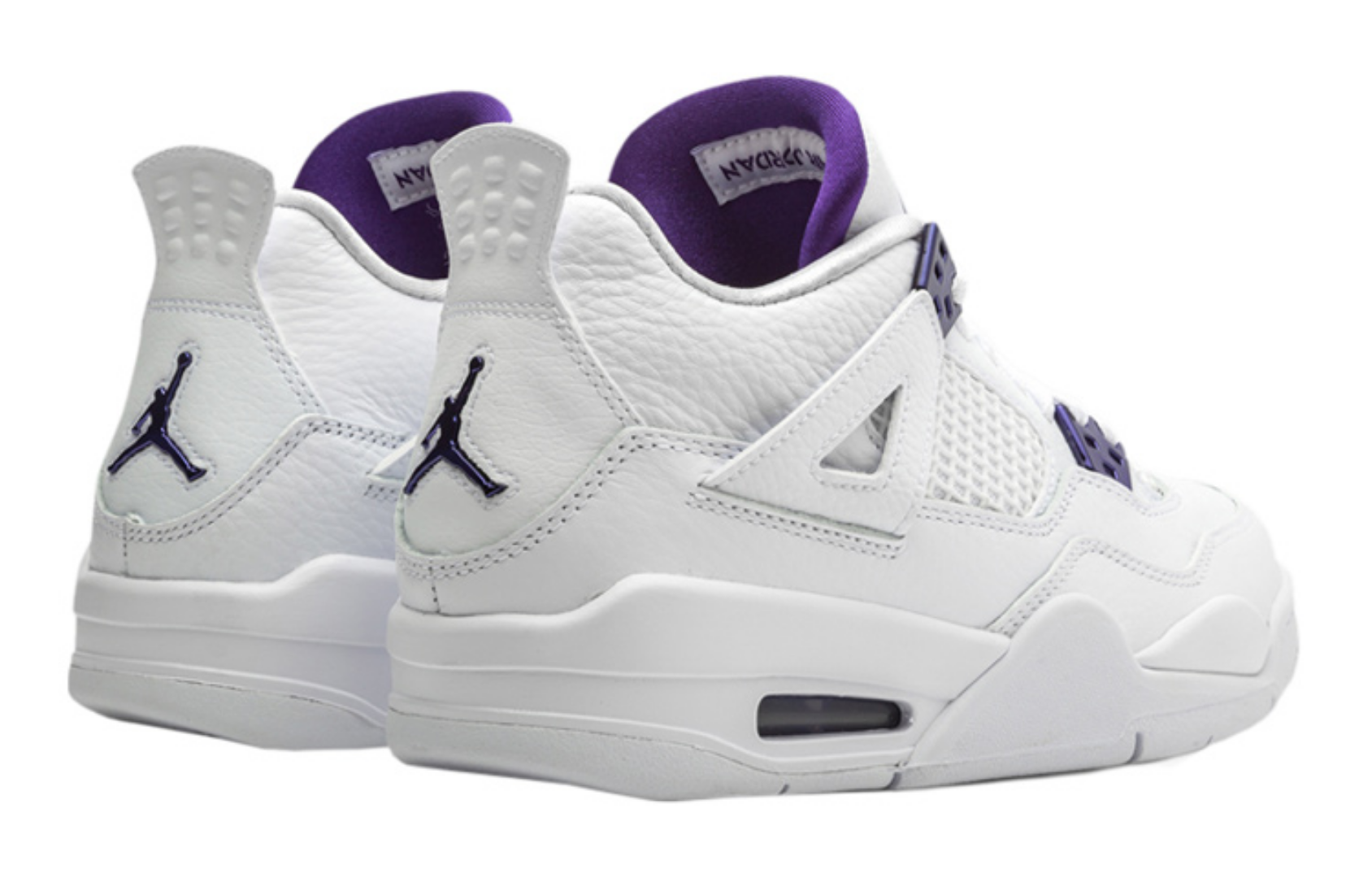 Фото № 3 с приближением к товару «‎Air Jordan 4 Retro GS 'Purple Metallic'»
