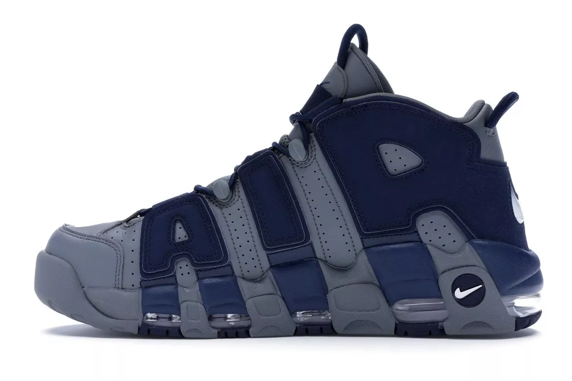 Фото № 5 с приближением к товару «‎Nike Air More Uptempo Cool Grey Midnight Navy»