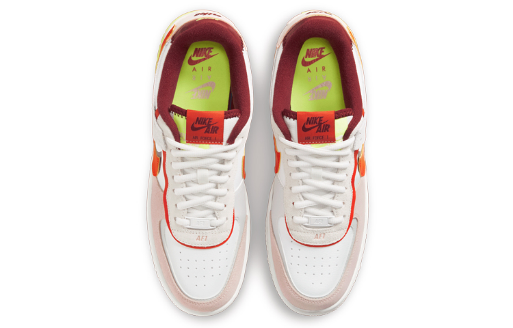 Фото № 4 с приближением к товару «‎Nike Air Force 1 Shadow Wmns WhiteOrangePink»