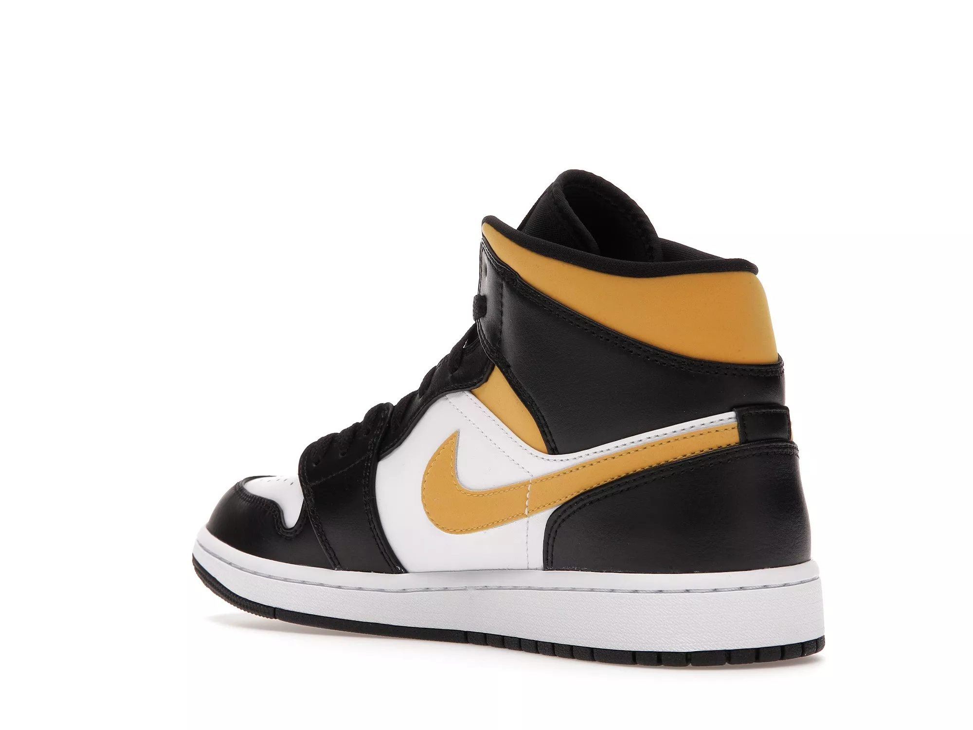 Фото № 6 с приближением к товару «‎Jordan 1 Mid White Pollen Black»