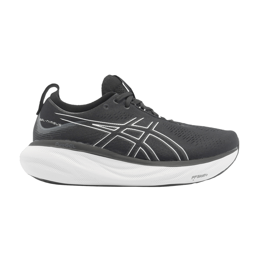 Asics Gel Nimbus 25 4E Wide Black Pure Silver