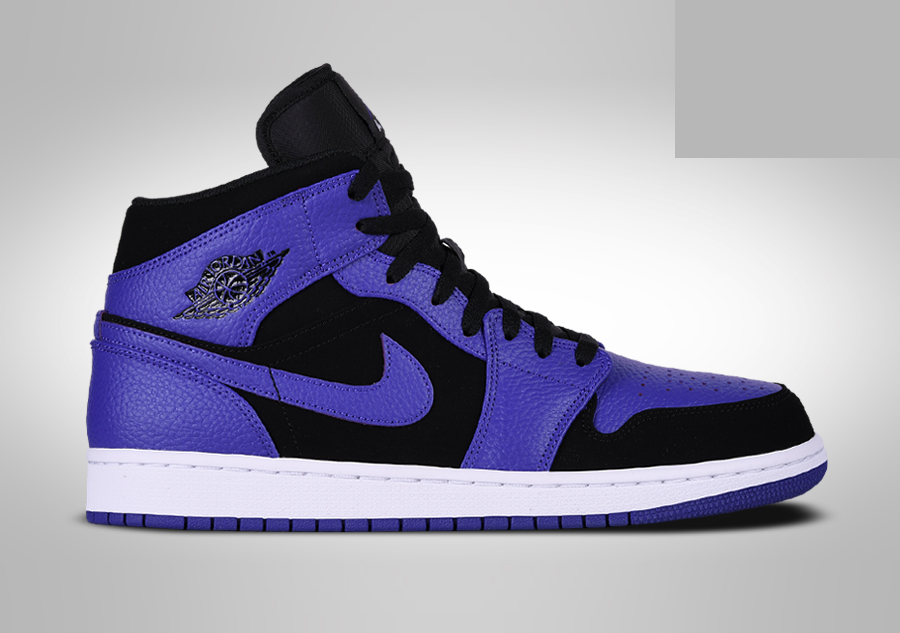 Фото № 1 с приближением к товару «‎Nike Air Jordan 1 Mid Black Dark Concord»