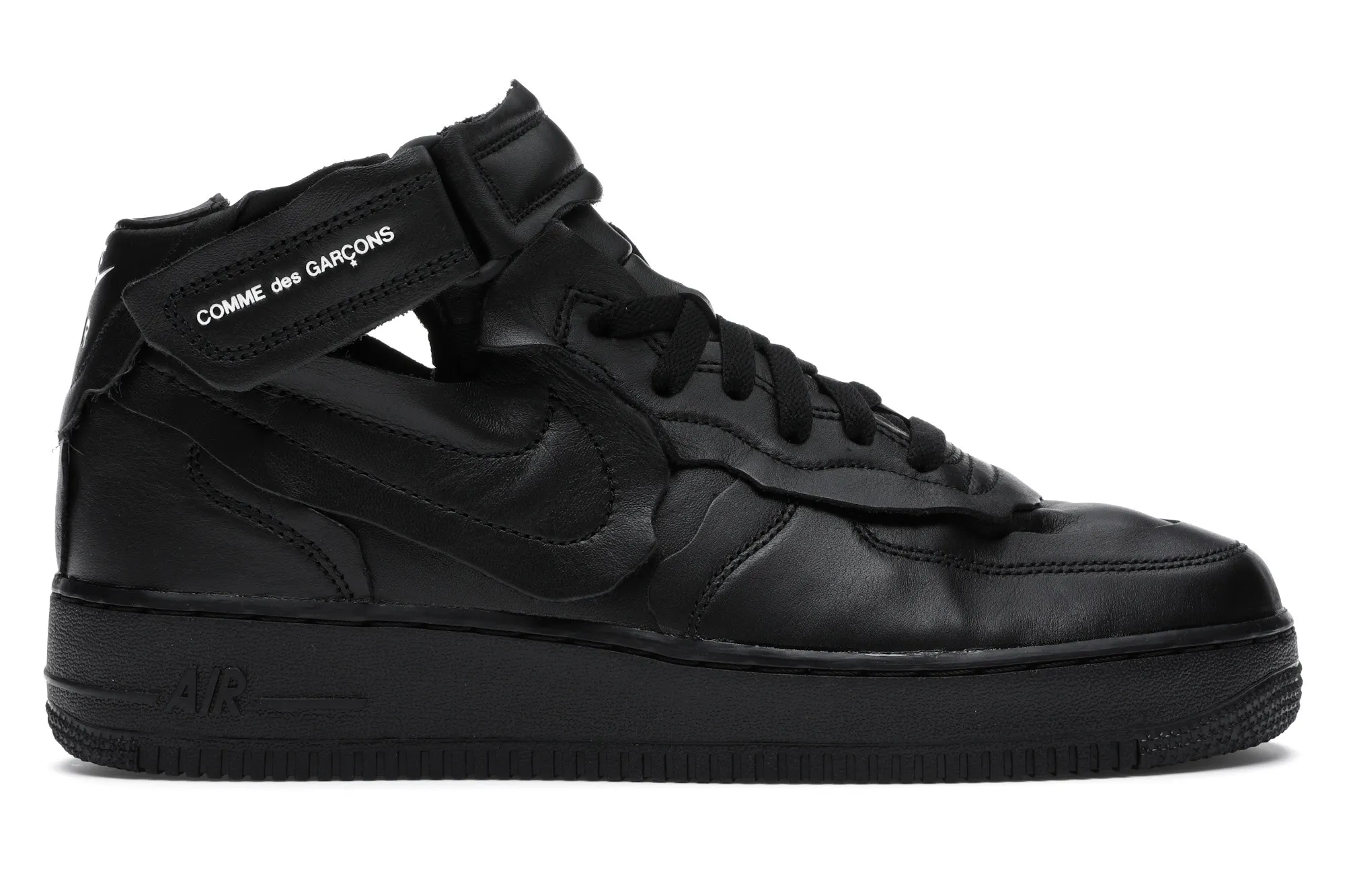 Фото № 1 с приближением к товару «‎Nike Air Force 1 Mid Comme des Garcons Black»