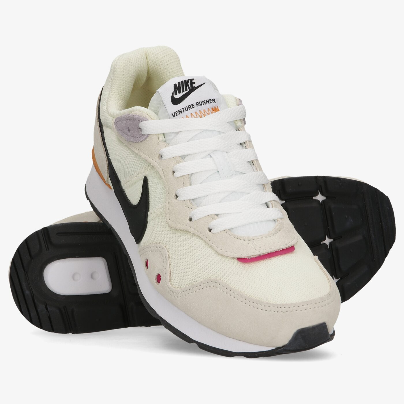 Фото № 3 с приближением к товару «‎Nike Wmns Venture Runner Low-Top Sneakers WhiteOrangeGrey»