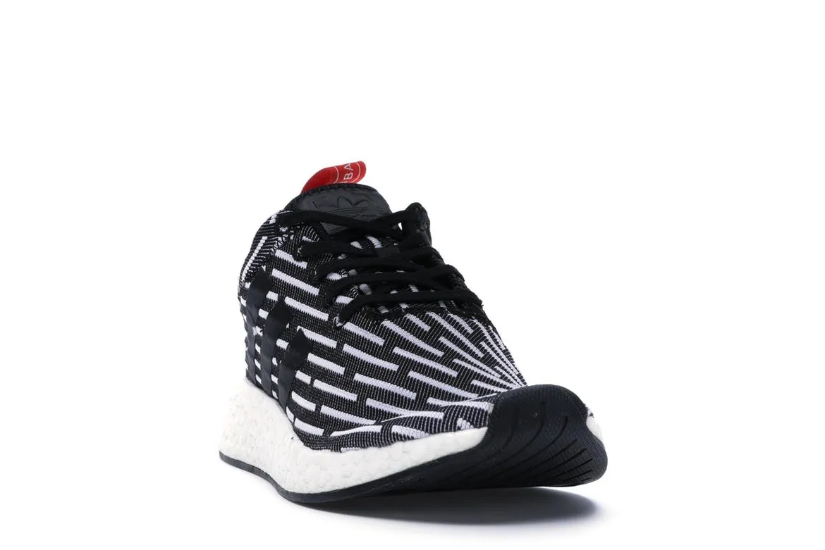 Фото № 2 с приближением к товару «‎adidas NMD R2 Black White»