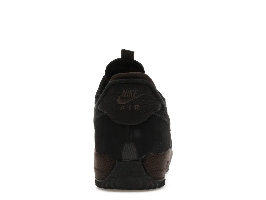 Фото № 4 с приближением к товару «‎Nike Air Force 1 Wild Low Black Velvet Brown »