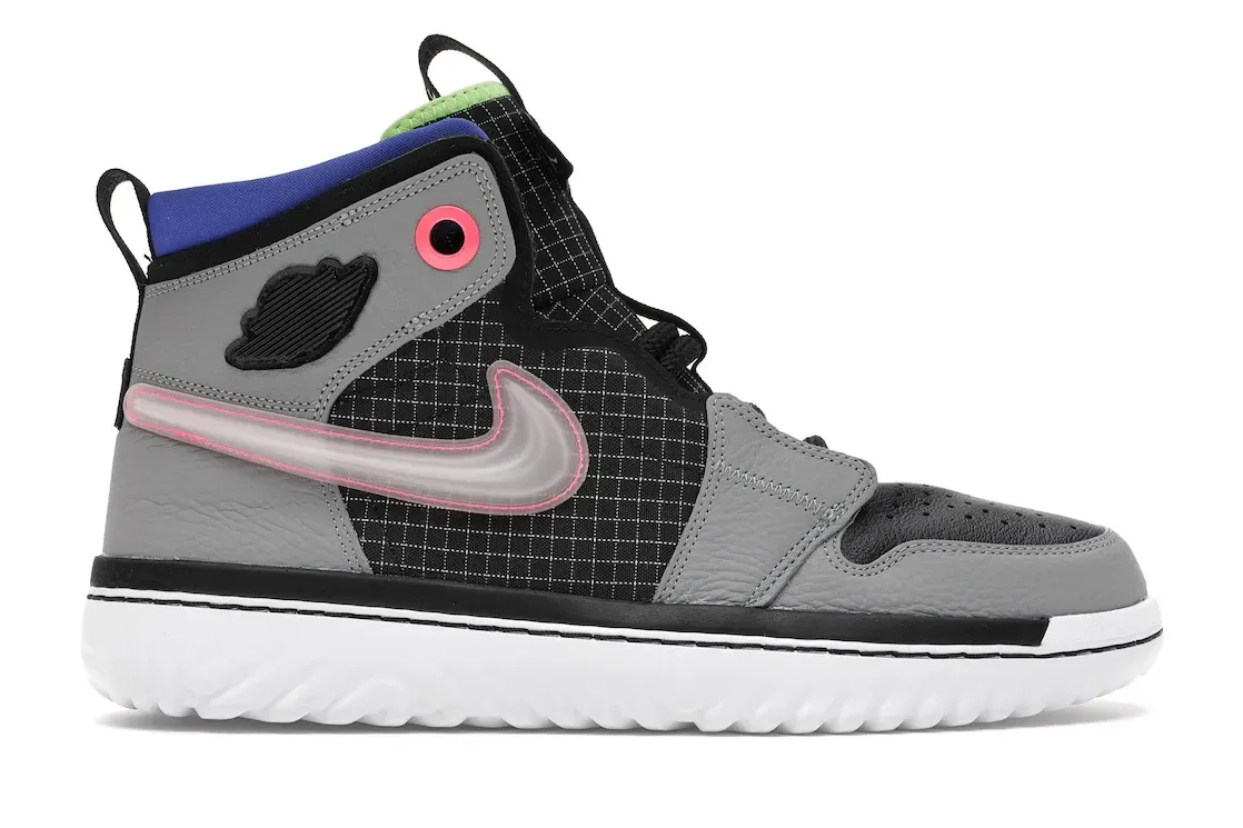 Фото № 1 с приближением к товару «‎Jordan 1 High React Black Particle Grey»