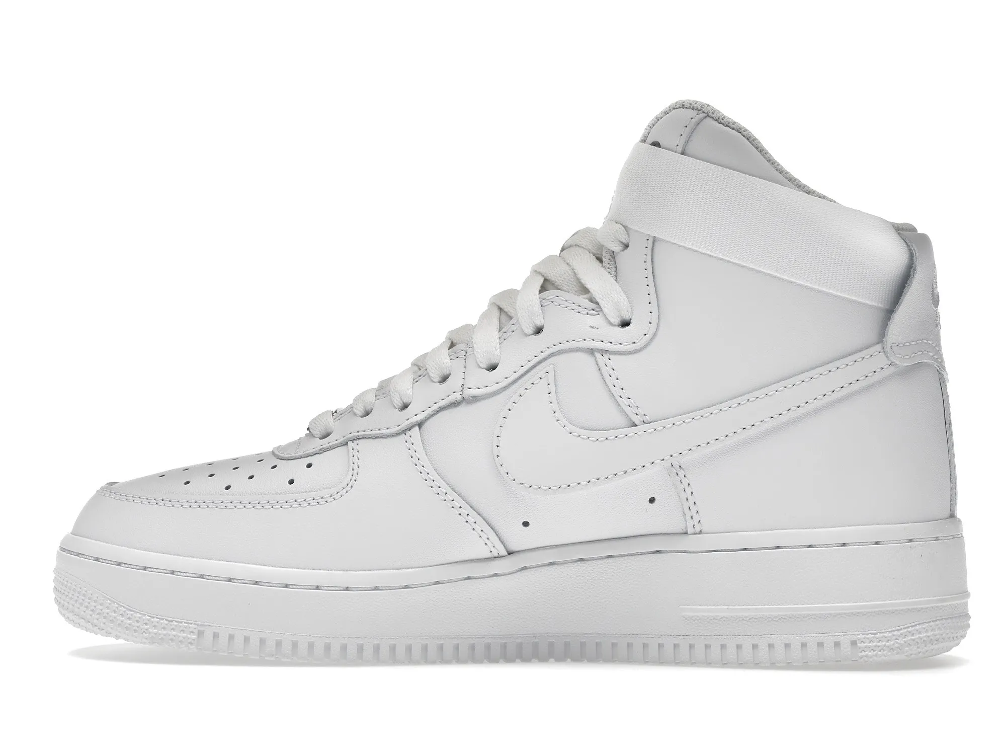 Фото № 6 с приближением к товару «‎Nike Air Force 1 High Triple White »