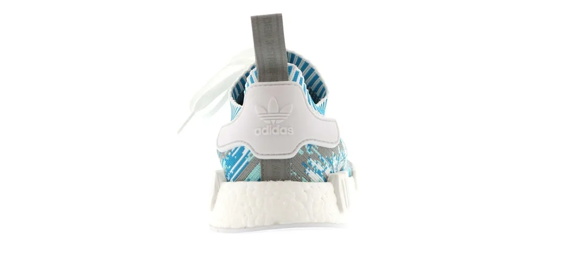 Фото № 6 с приближением к товару «‎adidas NMD R1 Sneakersnstuff Datamosh Clear Aqua»