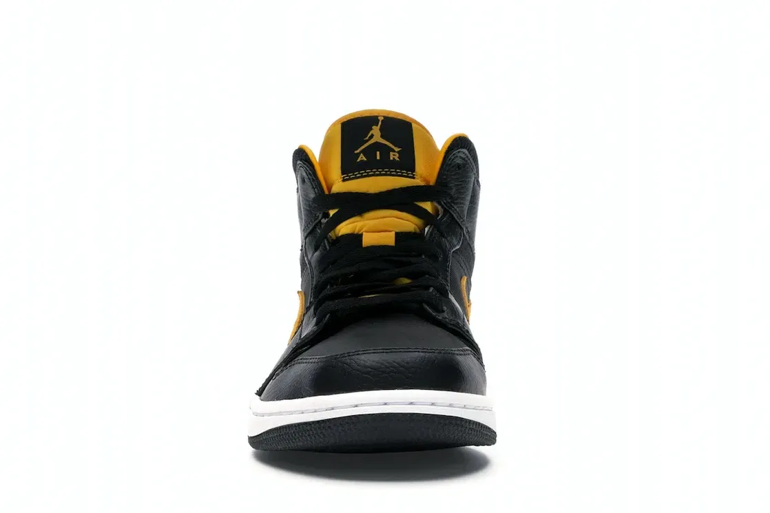 Фото № 2 с приближением к товару «‎Jordan 1 Mid Black University Gold»