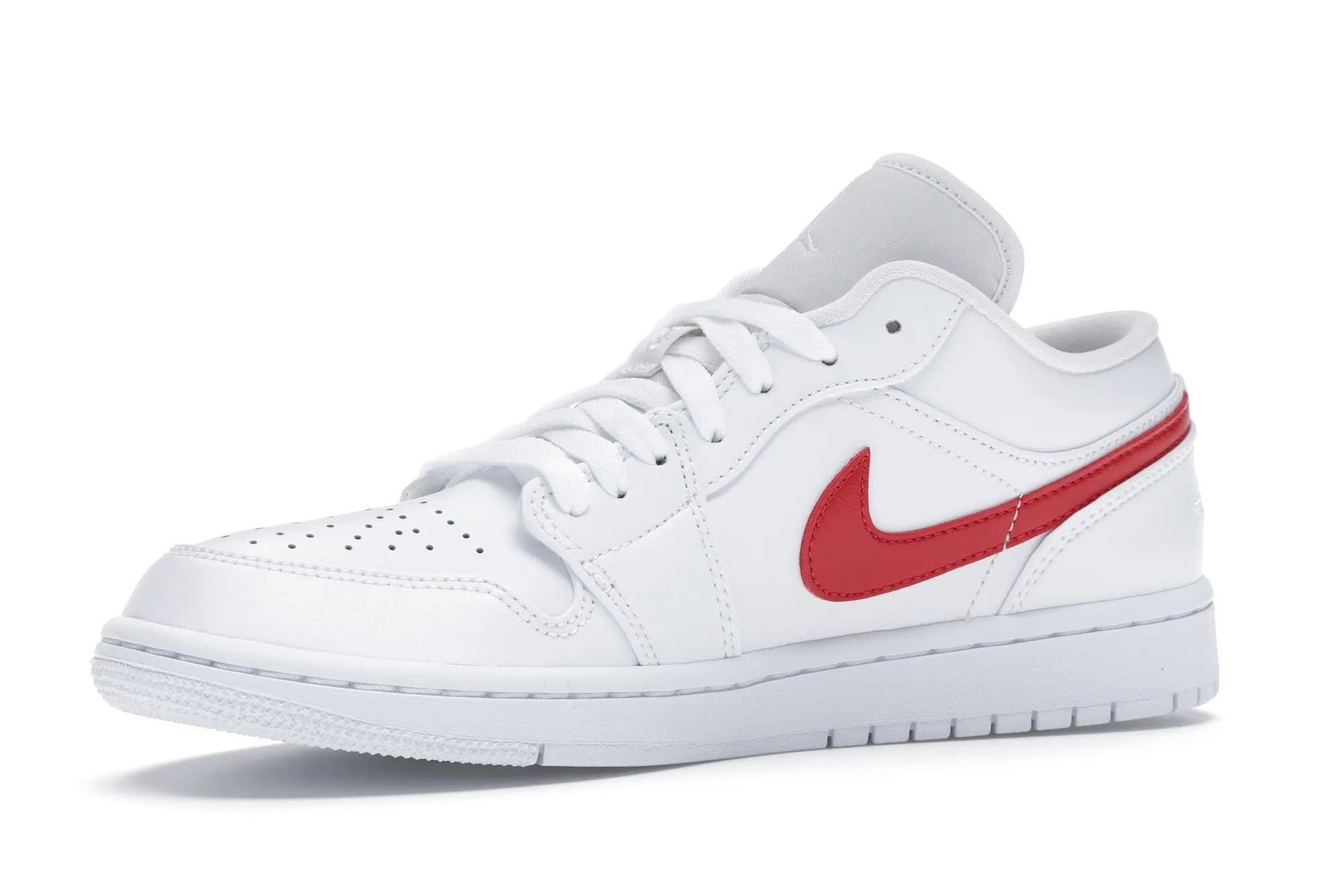 Фото № 3 с приближением к товару «‎Jordan 1 Low White University Red »