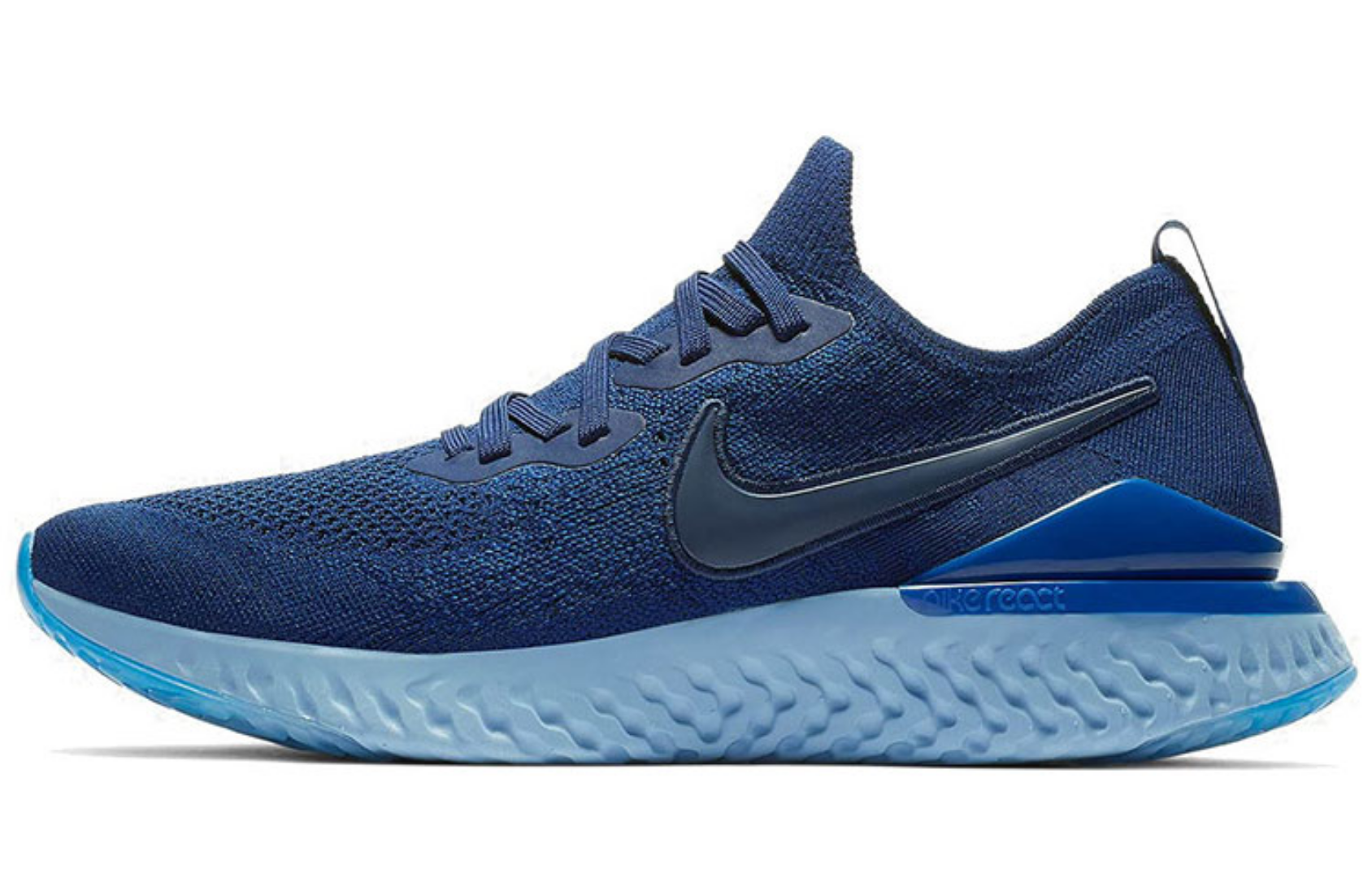 Фото № 1 с приближением к товару «‎Nike Epic React Flyknit 2 Blue Void»