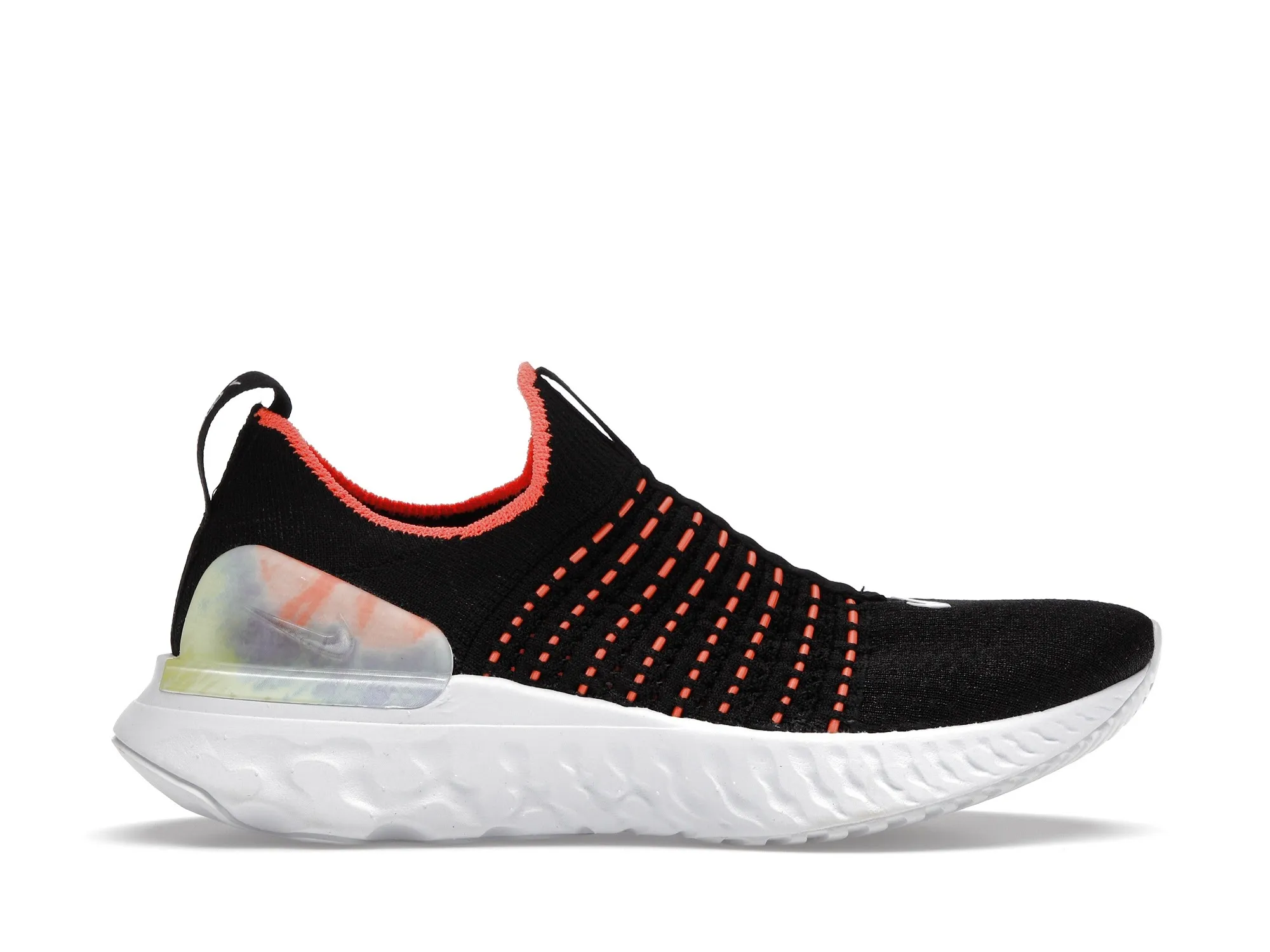 Фото № 1 с приближением к товару «‎Nike React Phantom Run Flyknit Premium Black Bright Mango »