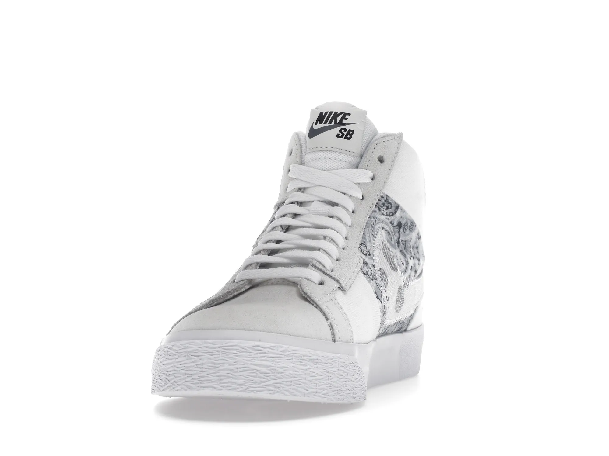 Фото № 4 с приближением к товару «‎Nike SB Zoom Blazer Mid Premium Floral White Grey»