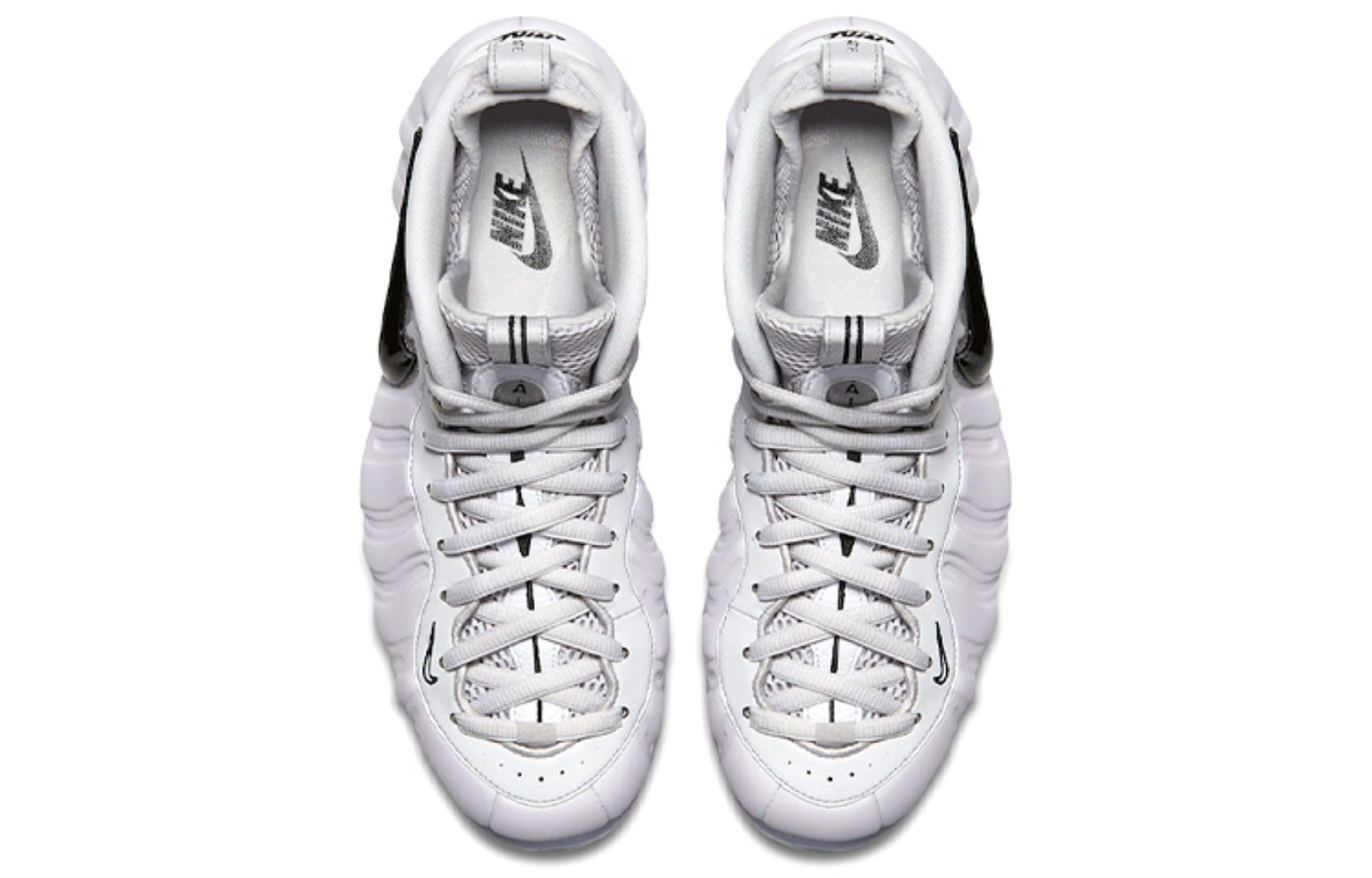 Фото № 4 с приближением к товару «‎Nike Air Foamposite Pro Vintage basketball shoes white»