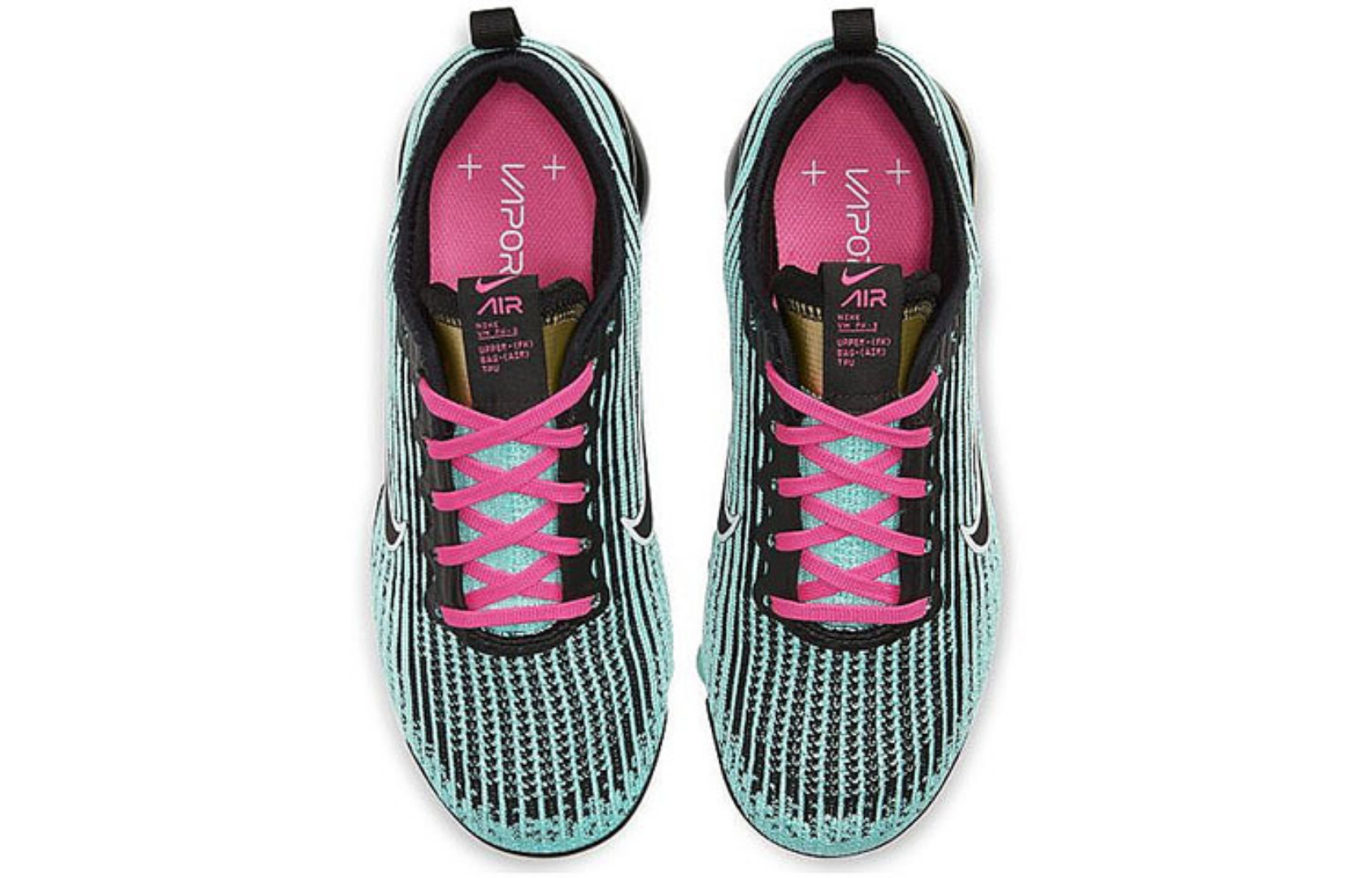 Фото № 4 с приближением к товару «‎Nike Air VaporMax Flyknit 3 GS 'Hyper Turquoise'»