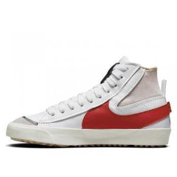 Фото № 1 с приближением к товару «‎Nike Blazer Mid '77 Jumbo Mid-Top Sneakers WhiteRed»