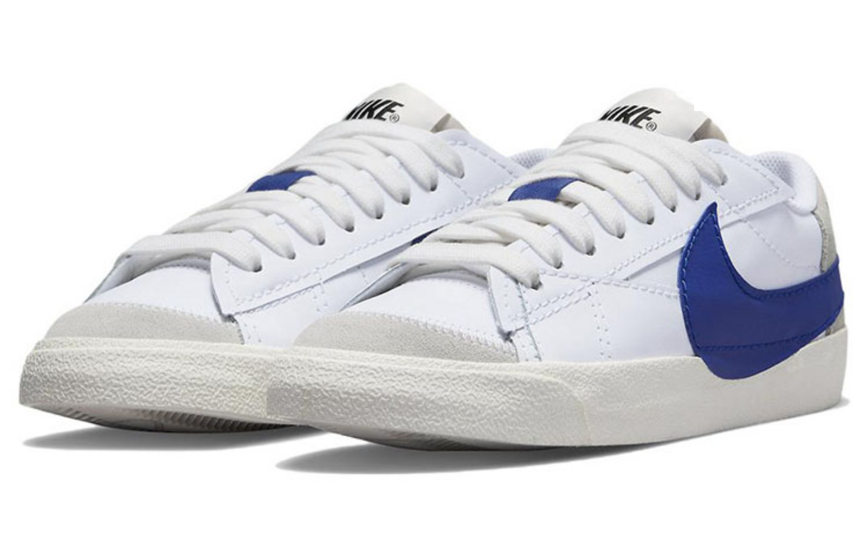 Фото № 3 с приближением к товару «‎Nike Blazer Low '77 Jumbo Skate Shoes WhiteOld Royal-Light Bone-S»