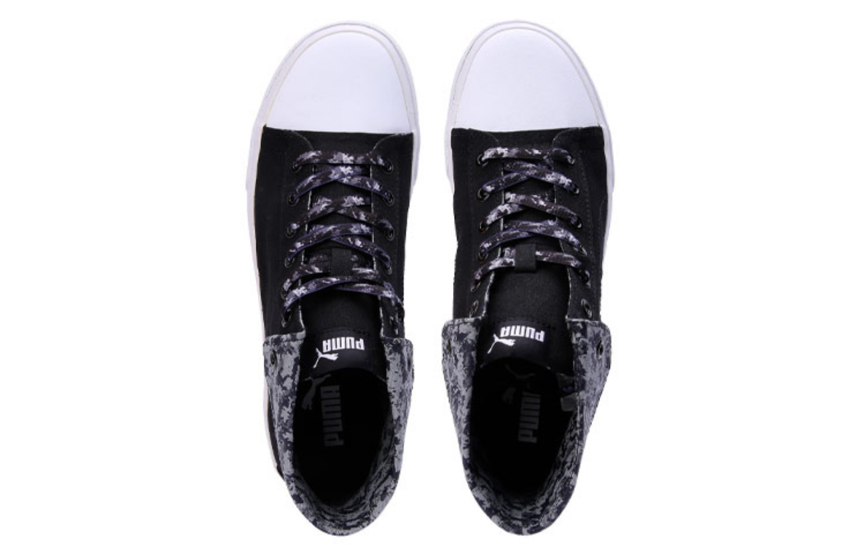 Фото № 3 с приближением к товару «‎Puma Rap Mid Graphic Lace Idp Sneakers BlackWhite»